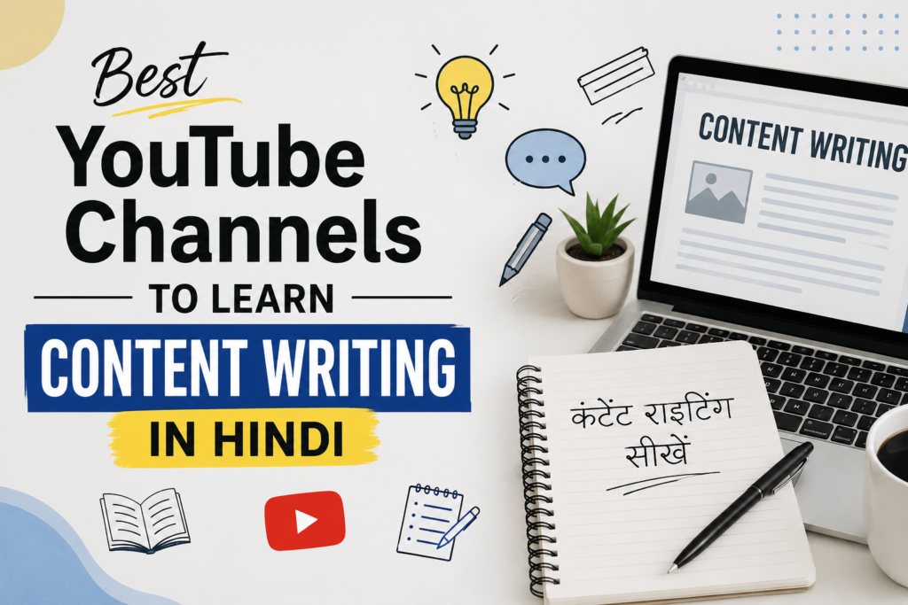 best youTube Channels to learn Content Writing in Hindi