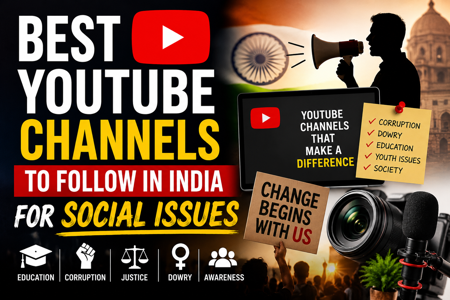 Best YouTube Channels to Follow in India For Social Issues